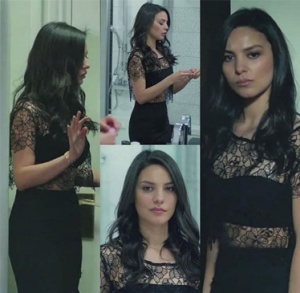 Kara Sevda Zeynep karakterinin dizide giydiği siyah kombin
