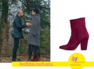 Cesur ve Güzel Sühan kırmızı botlarının markası I Love Shoes
