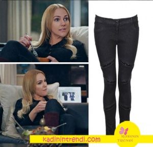 Meryem Üzerli Suzi Siyah Pantolon markası Fi Ekolde satılmaktadır