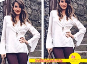Seçil karakterinin giydiği arkası uzun beyaz gömlek Suud İstanbul marka.