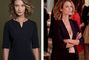 Siyah Beyaz Aşk İdil Karakterinin giydiği siyah ceket ve bluz markası Network İdil Yarım kol siyah elbise markası açıklanacak
