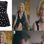 Meryem dizi Kıyafetleri Derin puantiyeli siyah elbise markası Forever New