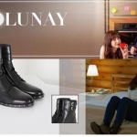 Dolunay dizisinde Nazlı'nın giydiği siyah bot İlvi marka.